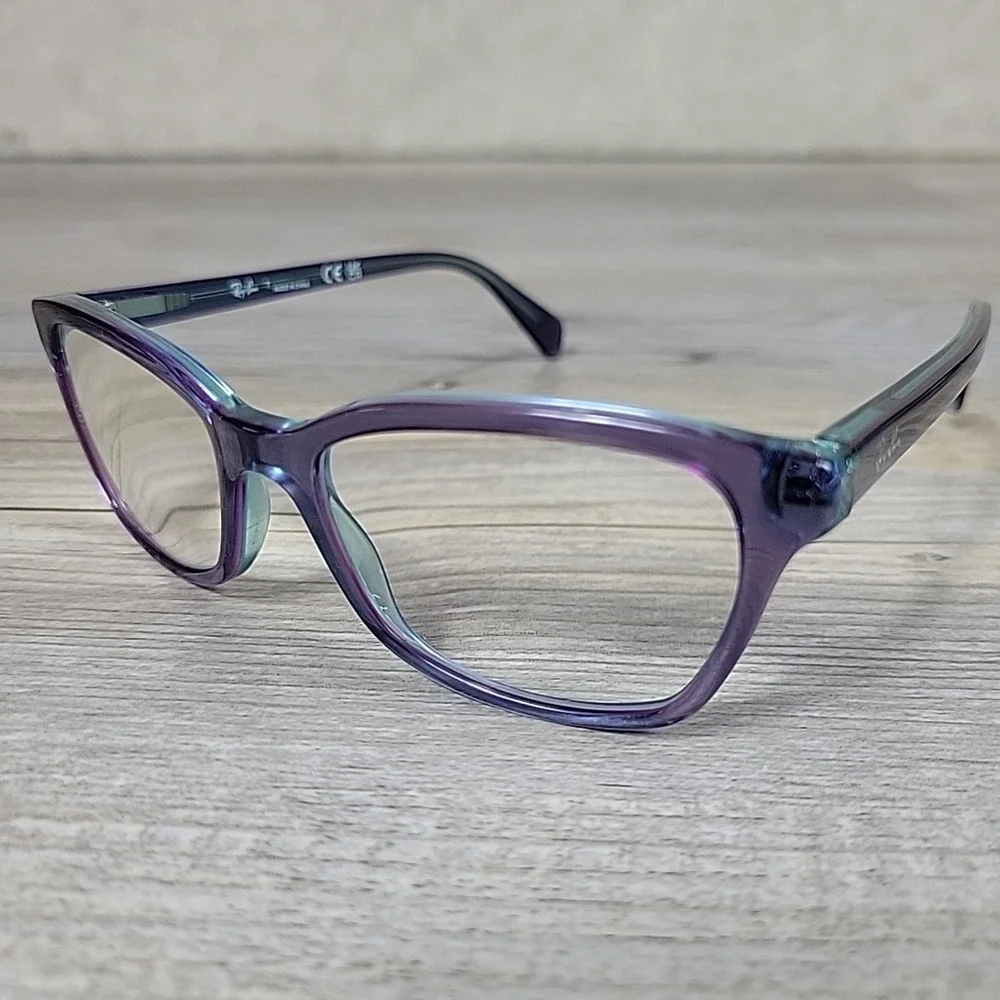Ray-Ban RB 1591 3945 Kids Eyeglasses Frames Only Top Light Blue Violet 48-16 130